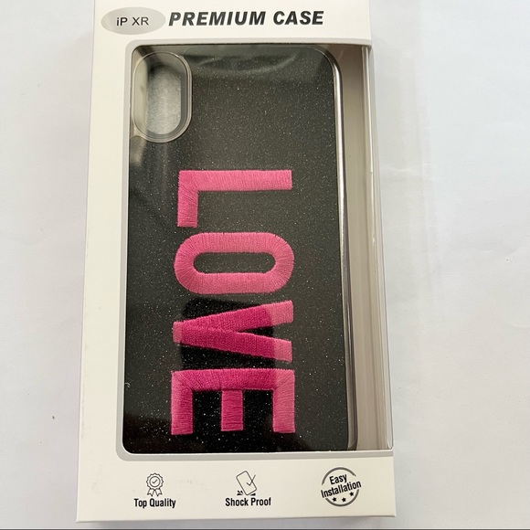 Black love Apple IPhone XR Case - Picture 3 of 3